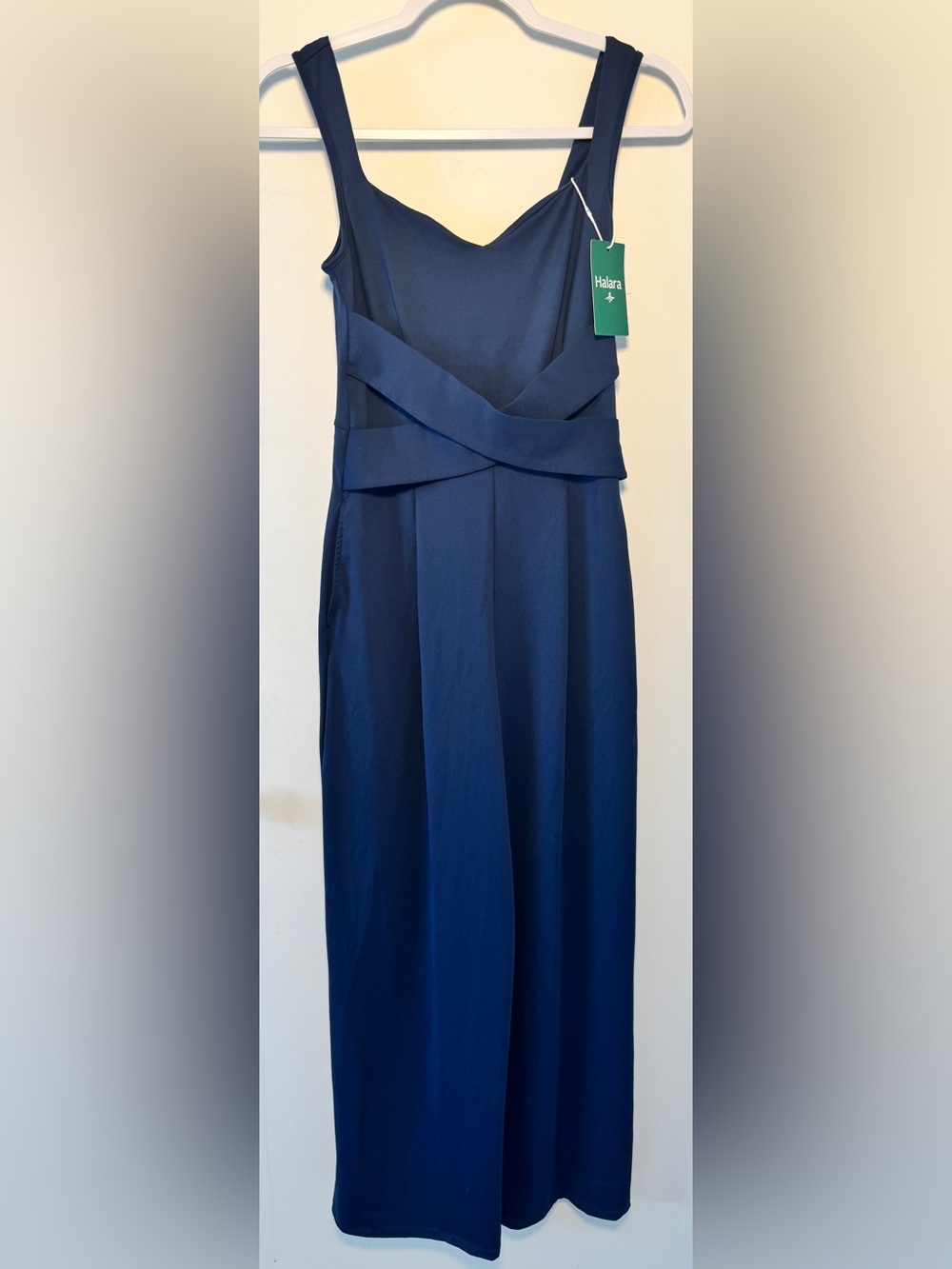 Halara U Back Sleeveless Casual Jumpsuit with Pockets Navy